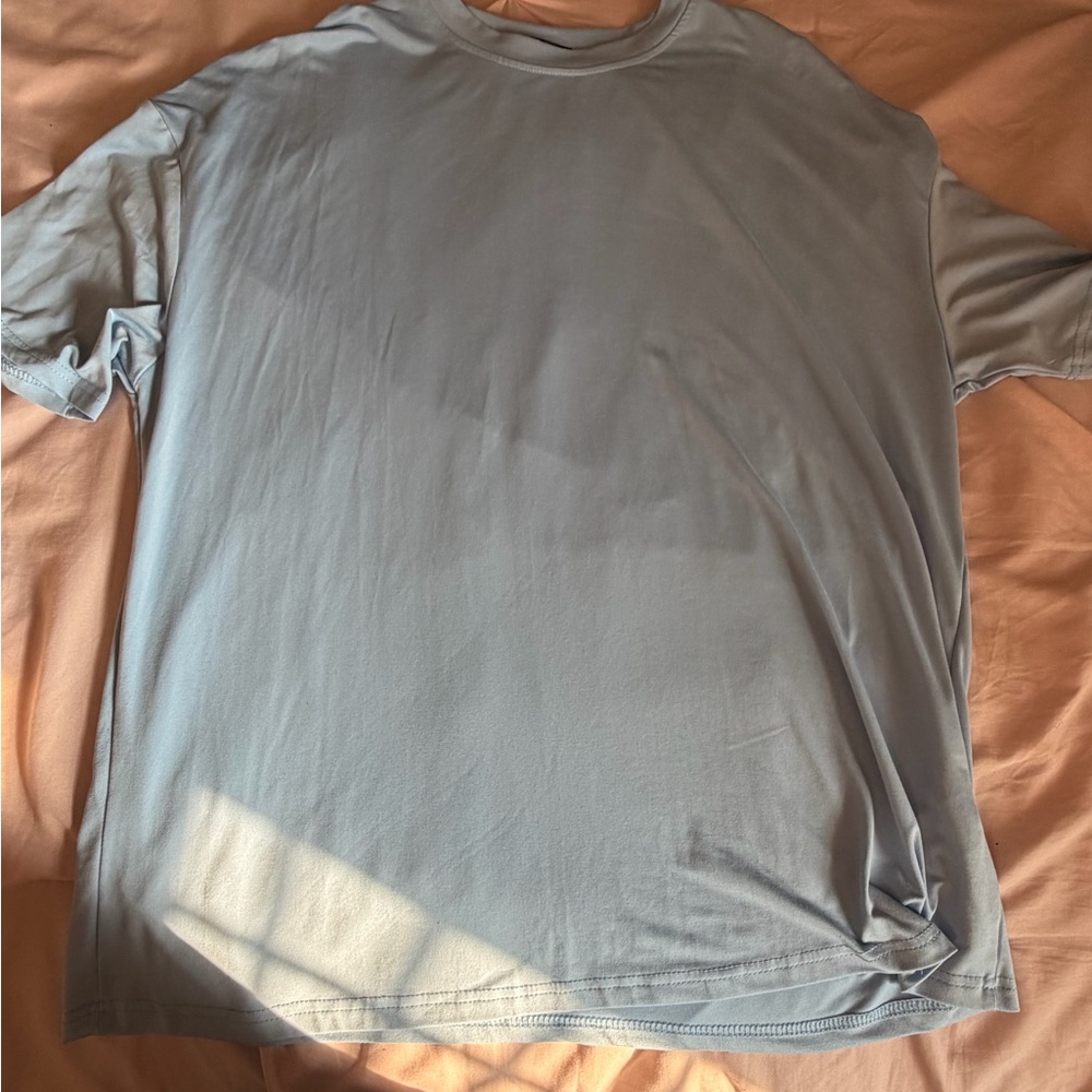 SHEIN Women’s Short-Sleeve Crew Neck T-Shirt - Pale Blue